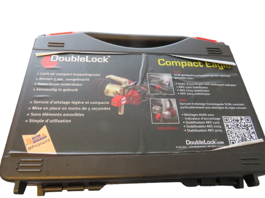 DoubleLock Compact Eagle SCM Kupplungsschloss mit Ersatzschlüsseln & Koffer – Anhänger Diebstahlsicherung