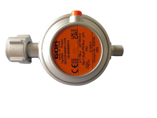 GOK Gasdruckregler 50 mbar – Zuverlässige Druckregelung für Ihre Gasgeräte