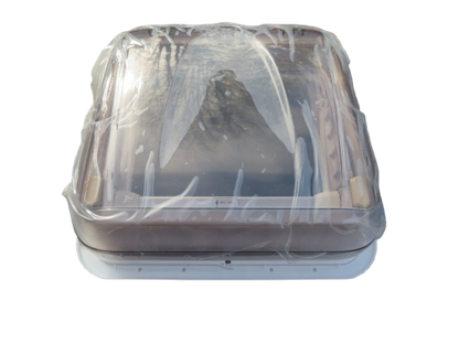 Dachhaube 40x40 cm mit Moskitonetz & Verdunkelungsrollo – Transparent