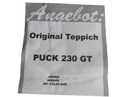 Gebrauchter umkettelter Teppich für Eriba Puck 230 GT – Original Ersatzteil