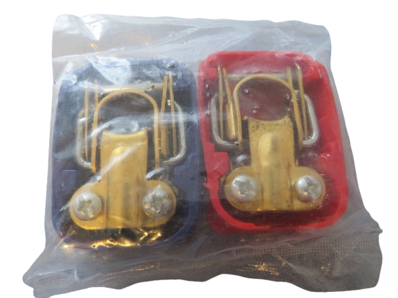 Batterie Schnellklemmen Set 12V – Polklemmen mit Schnellverschluss für Auto, Motorrad, Boot & Truck (Rot / Blau)