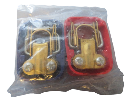 Batterie Schnellklemmen Set 12V – Polklemmen mit Schnellverschluss für Auto, Motorrad, Boot & Truck (Rot / Blau)
