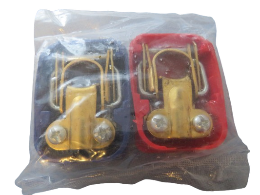 Batterie Schnellklemmen Set 12V – Polklemmen mit Schnellverschluss für Auto, Motorrad, Boot & Truck (Rot / Blau)