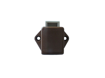 Push Lock Schloss Braun – 3,5 cm Lochabstand für Schubladen im Wohnmobil und Caravan