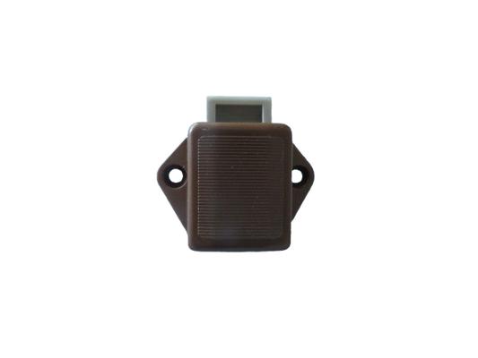 Push Lock Schloss Braun – 3,5 cm Lochabstand für Schubladen im Wohnmobil und Caravan