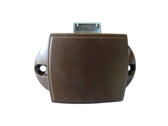 Push Lock Schloss Braun – 6,5 cm Lochabstand für Caravan und Wohnmobil