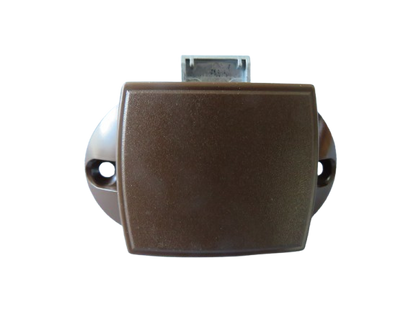 Push Lock Schloss Braun – 6,5 cm Lochabstand für Caravan und Wohnmobil