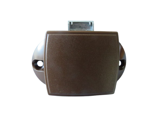 Push Lock Schloss Braun – 6,5 cm Lochabstand für Caravan und Wohnmobil